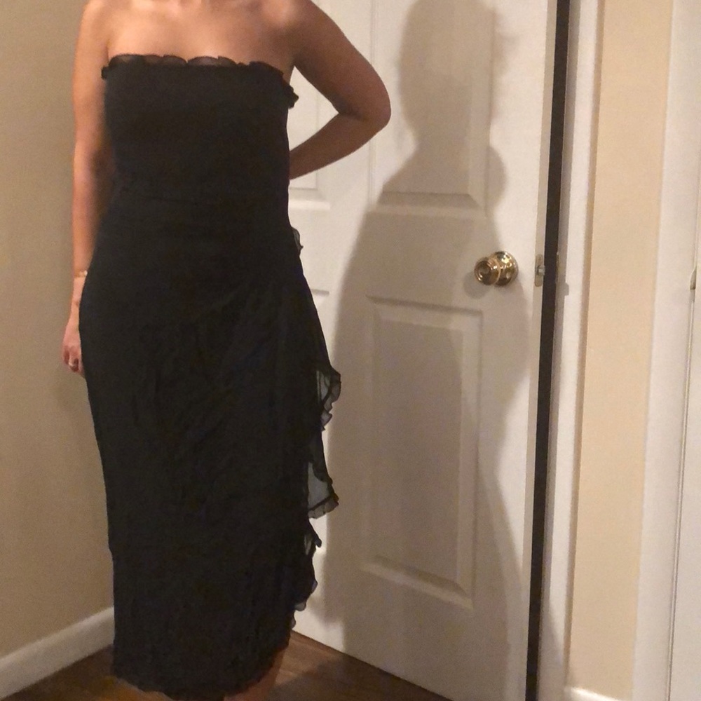 Strapless cocktail dress